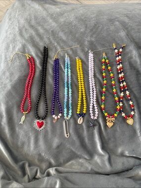 Beaded Necklaces with Charms